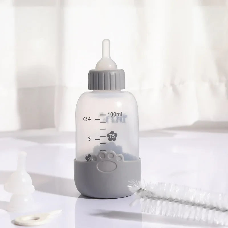 100ML Pet Bottle Set Pet Silicone Milk Bottle Dog and Cat Feeding Water dispenser Pet Supplies