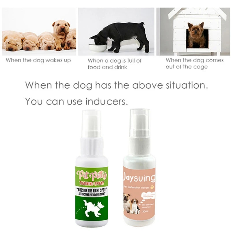 30ML Dog Spray Inducer Dog Toilet Training Puppy Positioning Defecation Pet supplies