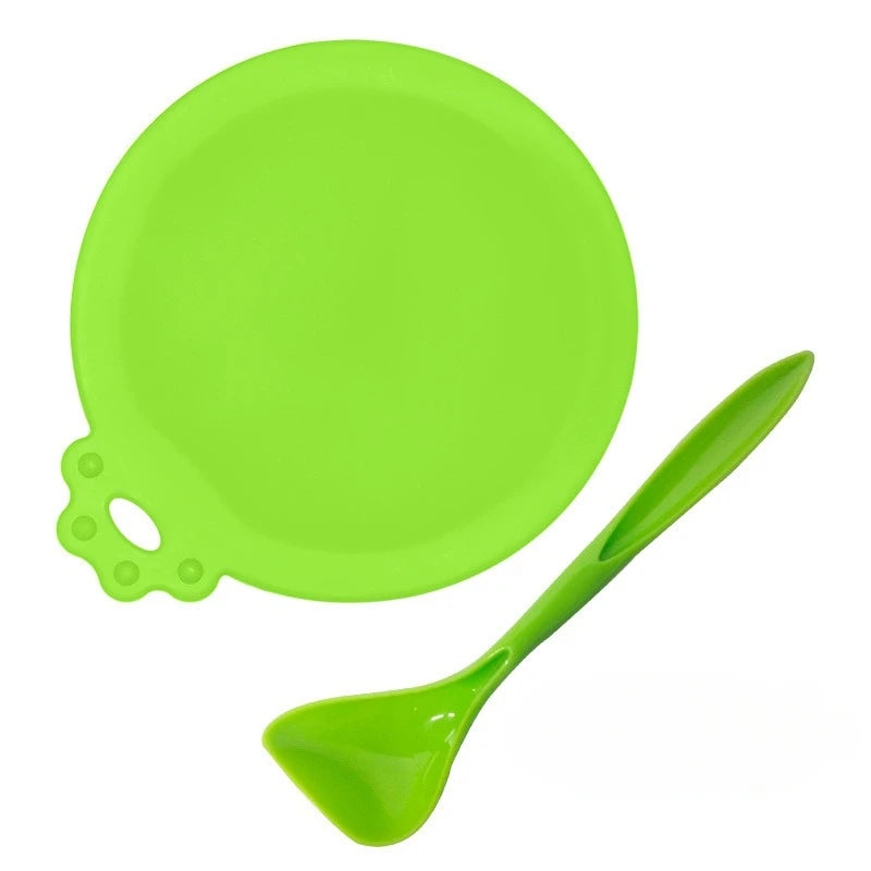 Reusable Silicone Pet Can Cover Fresh-keeping Cover with Spoon Sealing Cover Cat and Dog Food Storage Tank Cover Pet Supplies