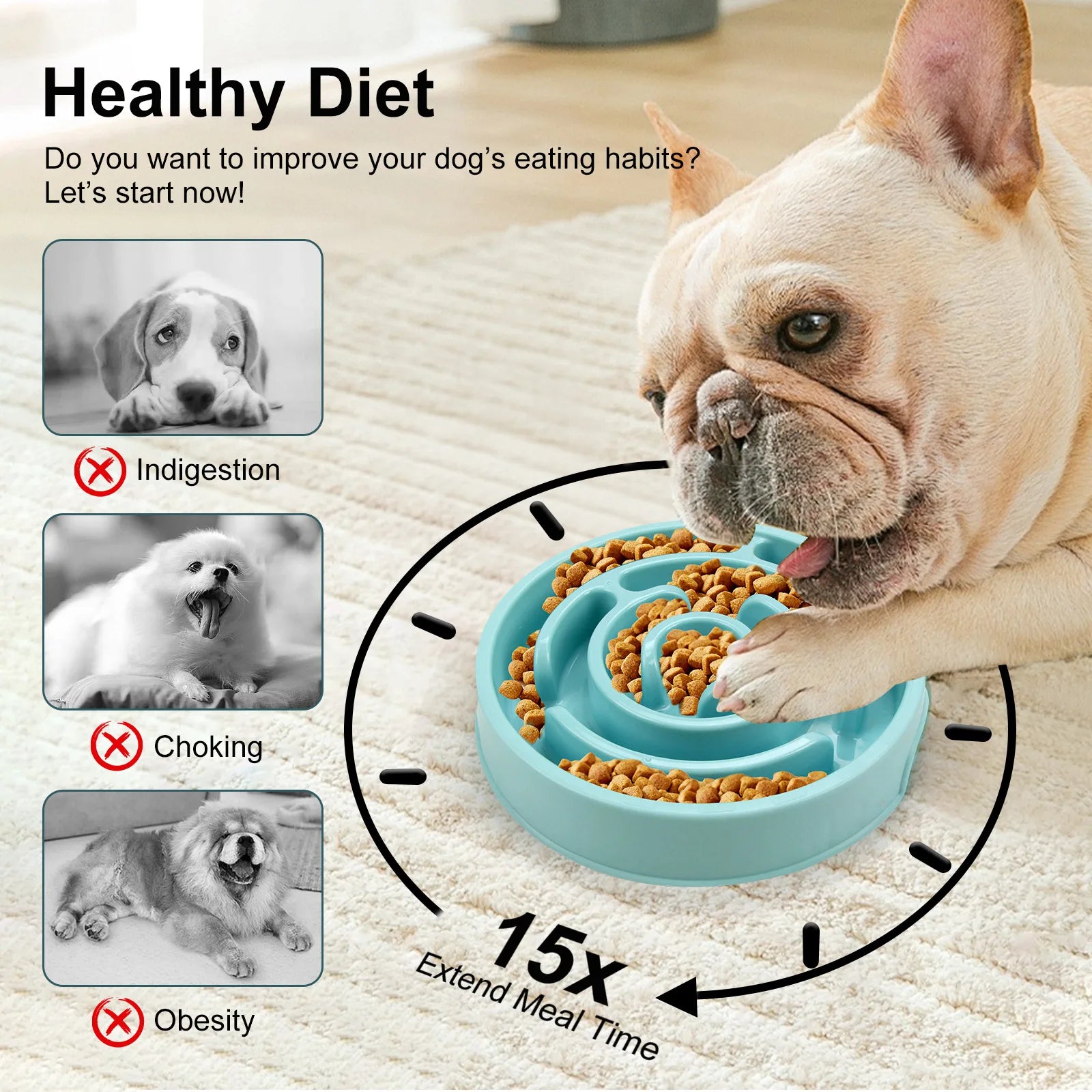Pet Cat and Dog Slow Feeding Tray Pet Supplies Anti-Choking and Anti-Choking Cat and Dog Slow Feeding Tray Licking Pet Supplies