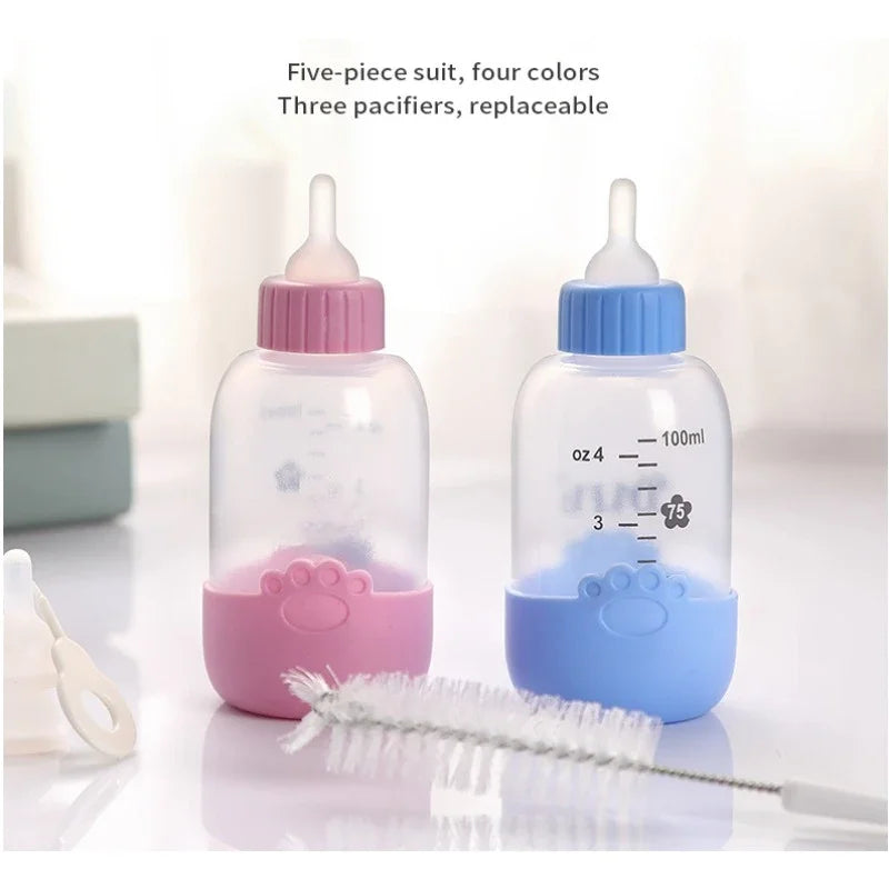 100ML Pet Bottle Set Pet Silicone Milk Bottle Dog and Cat Feeding Water dispenser Pet Supplies