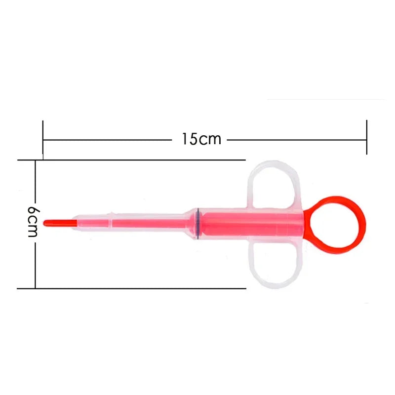 1 Set Pet Pills Applicator Cat Dogs Syringe Medicine Water Milk Feeder Insect Repellent Supplies Can Clip Pills Pet Water Feeder